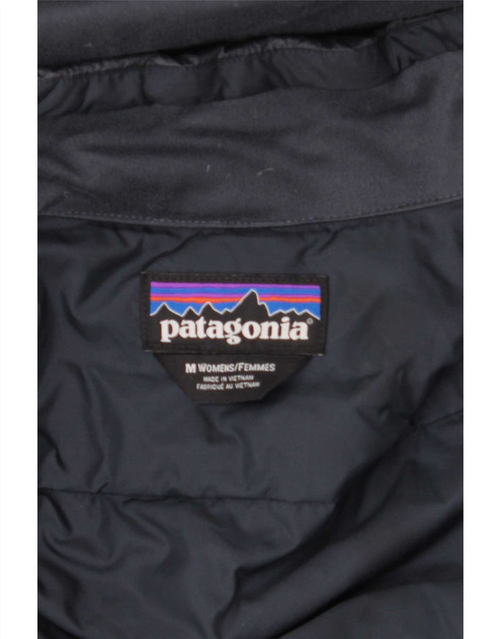 Patagonia Womens Hooded Windbreaker Coat UK 12 Medium Grey Polyester