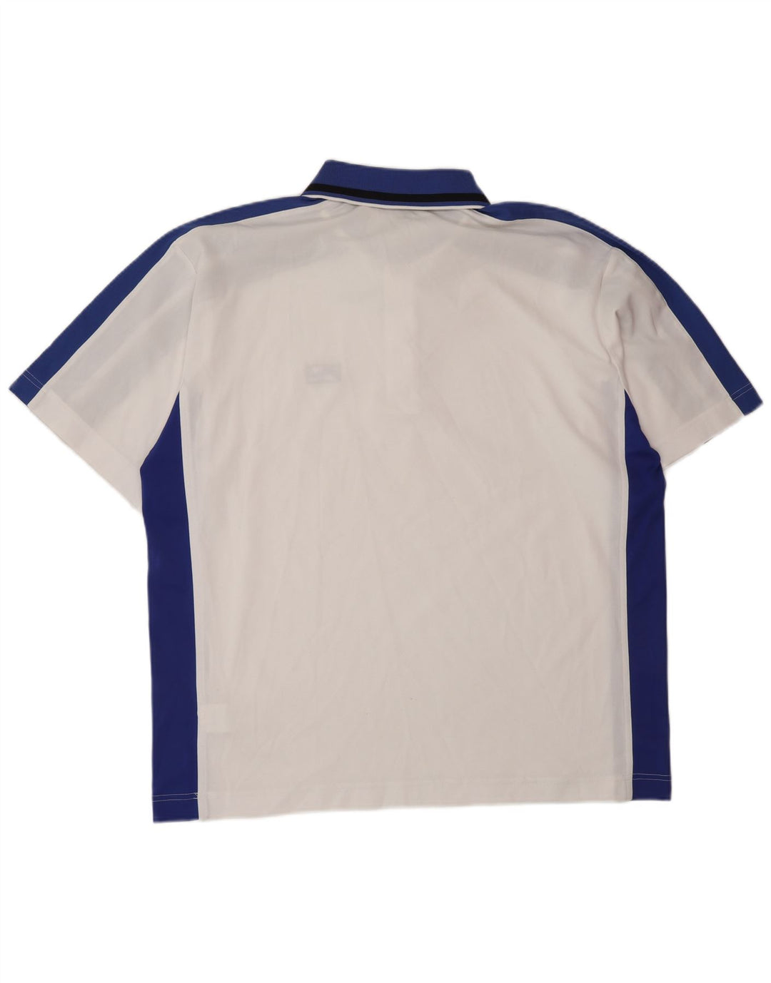 FILA Mens Polo Shirt XL White Colourblock Polyester