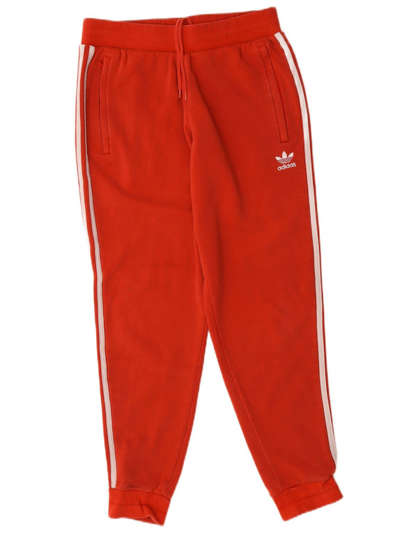 Adidas Mens Tracksuit Trousers Joggers Medium Red Cotton