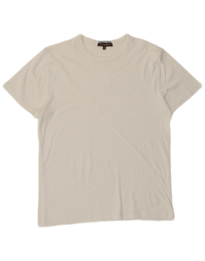 Guess By Marciano Mens Graphic T-Shirt Top XL White