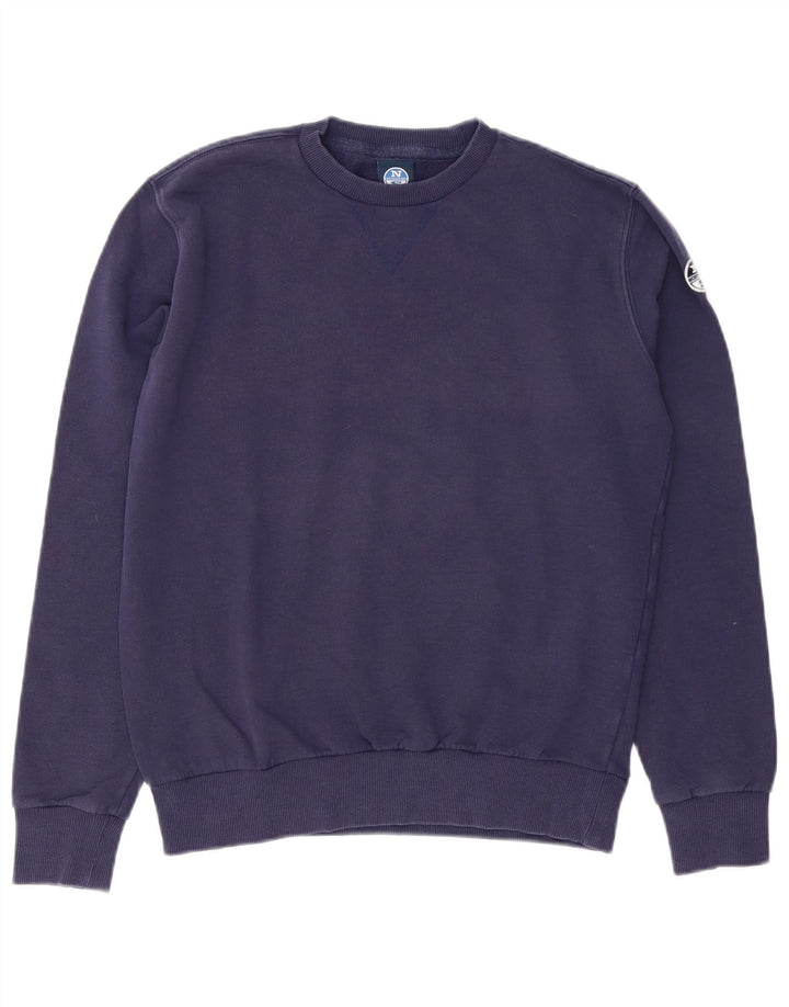 North Sails Mens Sweatshirt Jumper Small Navy Blue Cotton