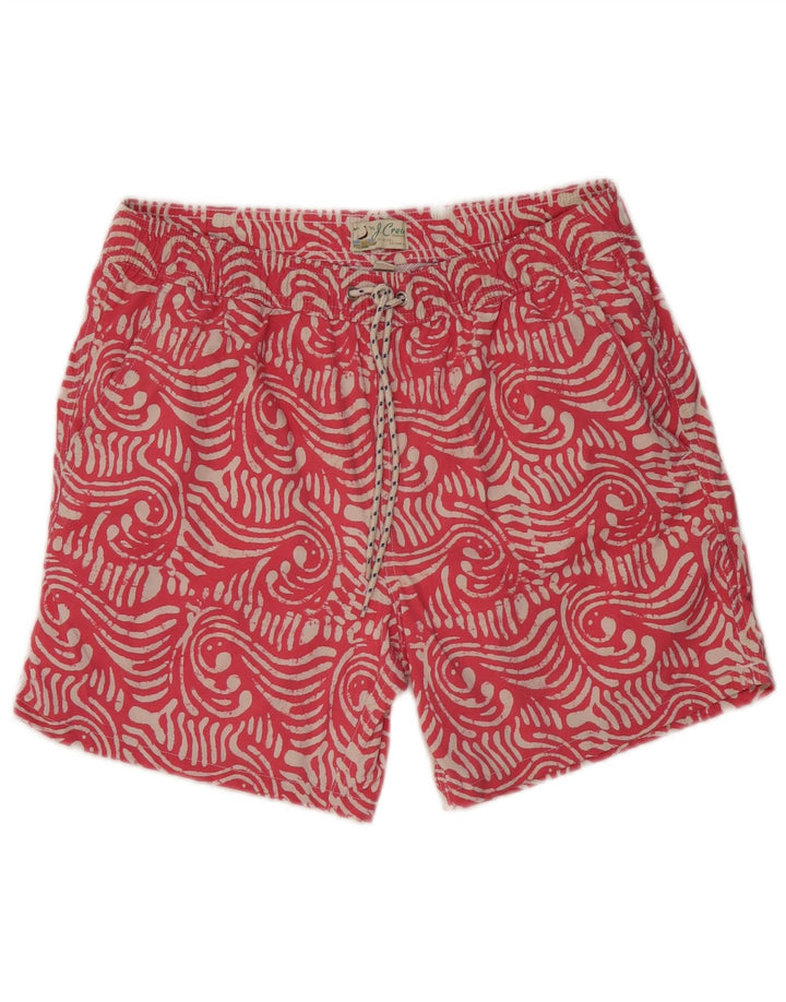 J. CREW Mens Swimming Shorts Medium Pink Paisley Polyamide
