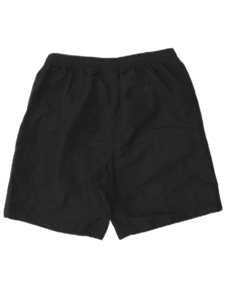 Lotto Boys Graphic Sport Shorts 13-14 Years Large Black Polyester