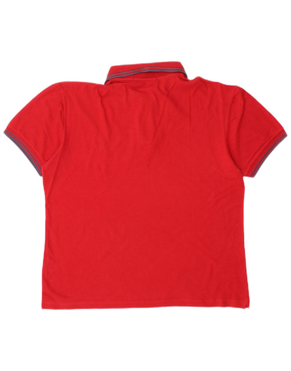 Fred Perry Mens Light and Stretch Polo Shirt Medium Red Cotton