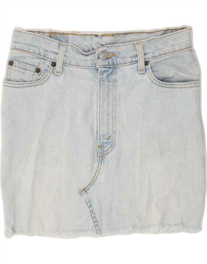 LEVI'S Womens 515 Mini Denim Skirt Medium W28  Blue Vintage Levi's and Second-Hand Levi's from Messina Hembry 