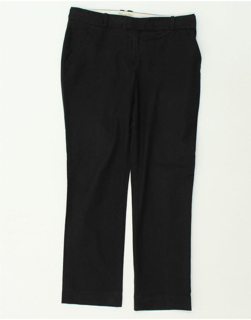 MASSIMO DUTTI Womens Straight Casual Trousers EU 38 Small W30 L27 Black | Vintage Massimo Dutti | Thrift | Second-Hand Massimo Dutti | Used Clothing | Messina Hembry 