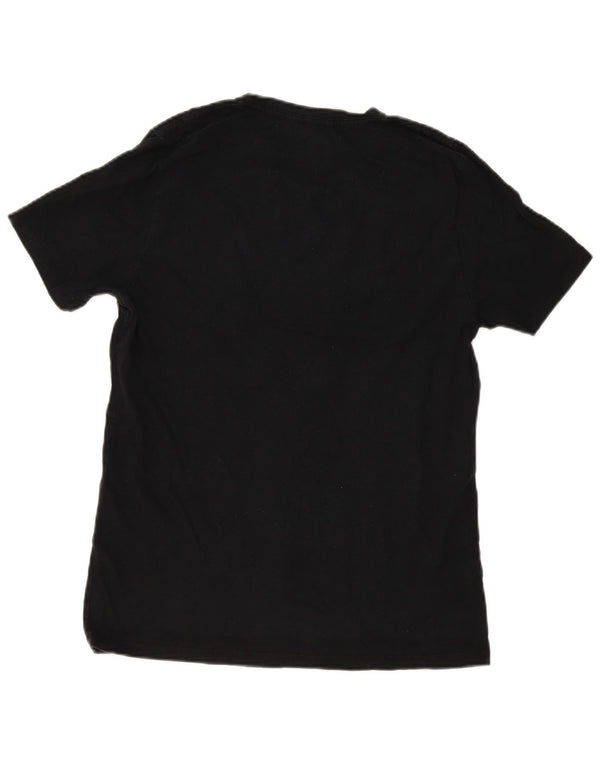 All Saints Mens Regular Fit T-Shirt Top Large Black Cotton