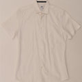 ZARA Mens Short Sleeve Slim Fit Shirt Medium White
