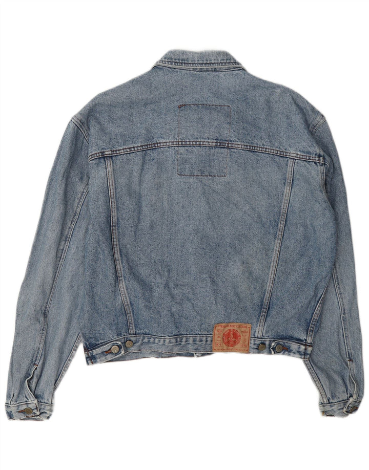 Kappa Mens Denim Jacket UK 42 XL Blue Cotton