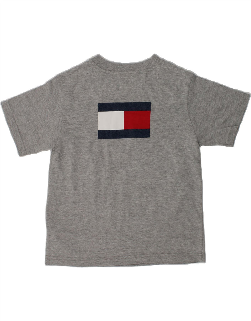 TOMMY HILFIGER Boys Graphic T-Shirt Top 3-4 Years Grey Cotton | Vintage Tommy Hilfiger | Thrift | Second-Hand Tommy Hilfiger | Used Clothing | Messina Hembry 