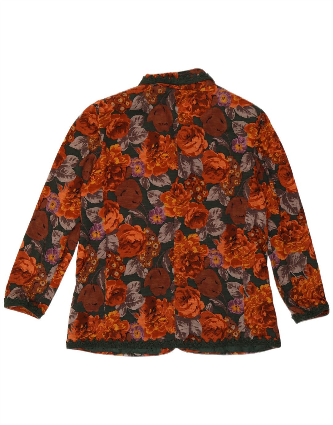 Luisa Spagnoli Womens 4 Button Blazer Jacket IT 50 XL Multicoloured Floral