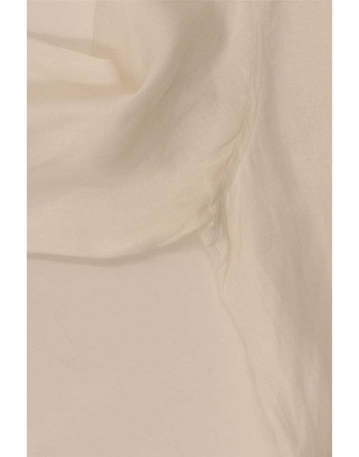 Calvin Klein Jeans Mens Shirt Medium White Linen