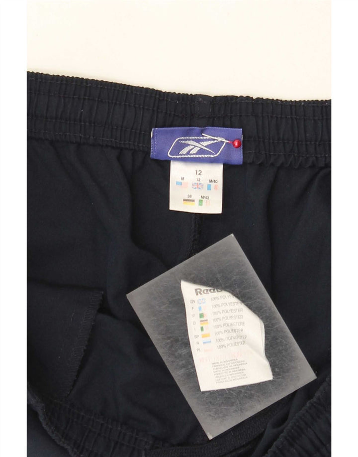 Reebok Womens Sport Shorts UK 12 Medium Navy Blue Polyester