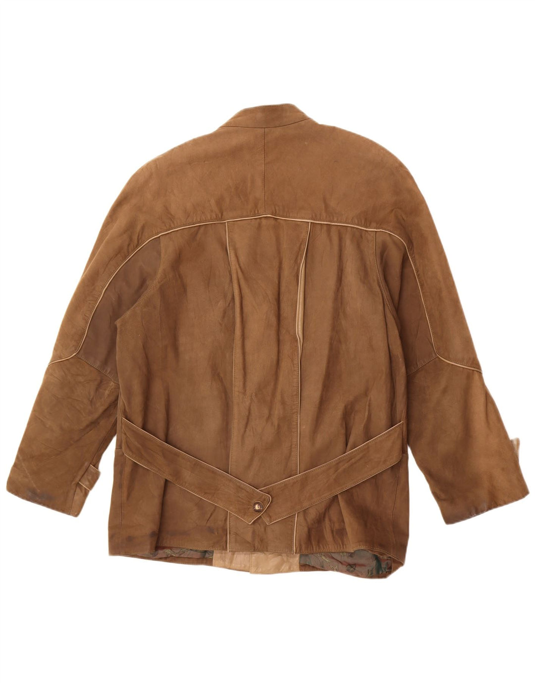 Vintage Mens Leather Jacket IT 50 Large Brown