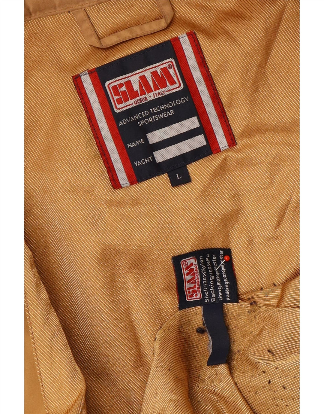 Slam Womens Padded Coat UK 16 Large Brown Nylon