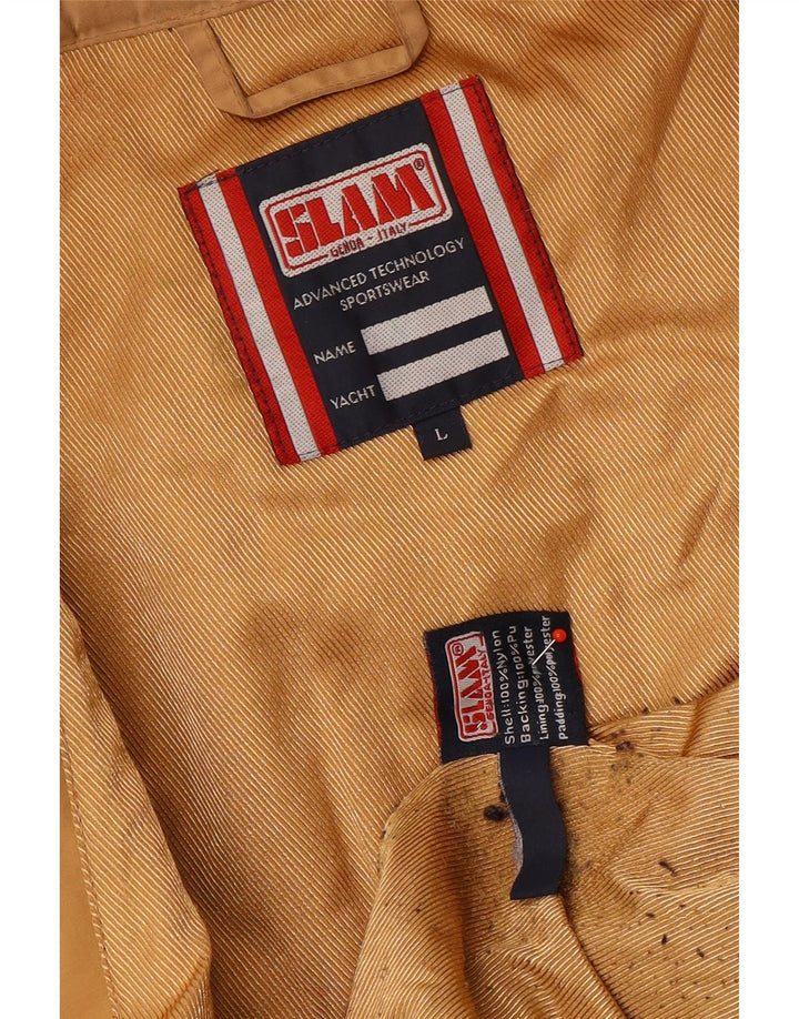 Slam Womens Padded Coat UK 16 Large Brown Nylon