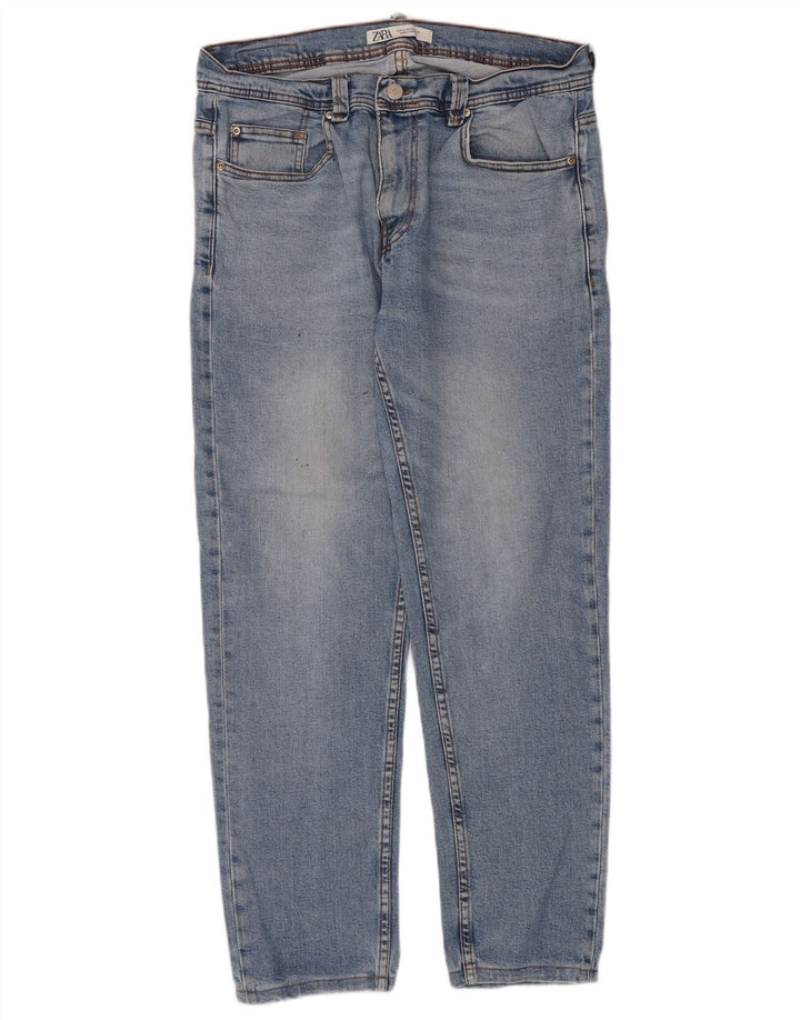 Zara Mens Slim Jeans EU 44 Large W34 L30 Blue