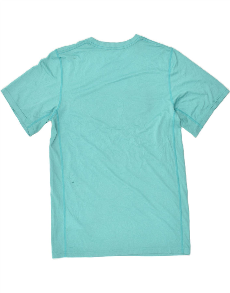 NIKE Mens Graphic T-Shirt Top Small Turquoise Polyester | Vintage Nike | Thrift | Second-Hand Nike | Used Clothing | Messina Hembry 