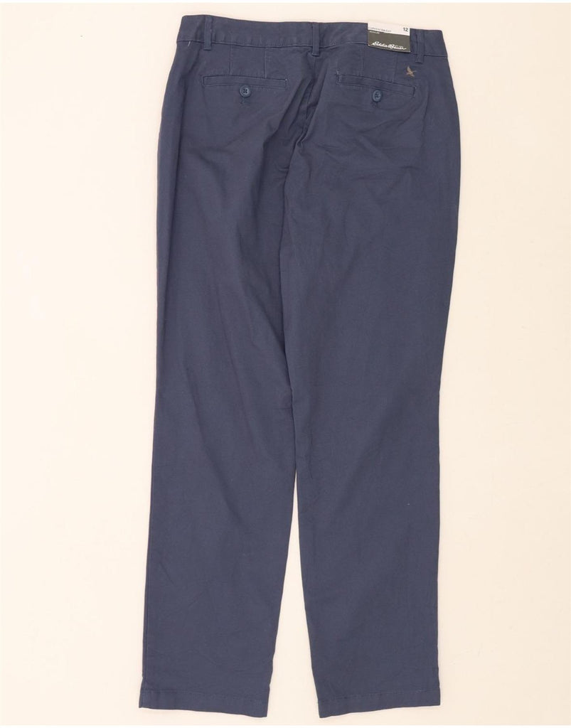 EDDIE BAUER Womens Regular Casual Trousers US 12 Large W32 L31 Navy Blue Vintage Eddie Bauer and Second-Hand Eddie Bauer from Messina Hembry 
