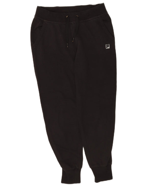 Fila Womens Tracksuit Trousers Joggers UK 8 Small  Black Cotton