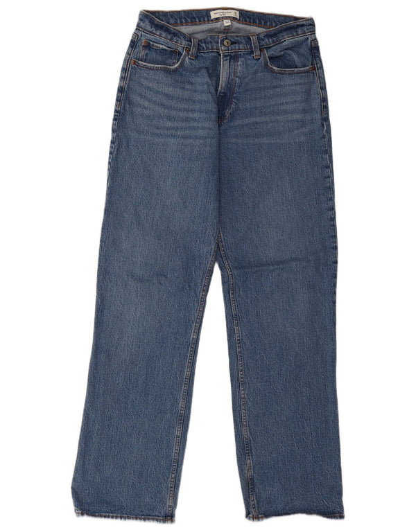 Abercrombie & Fitch Womens Baggy Loose Jeans US 6 Medium W28 L33 Blue
