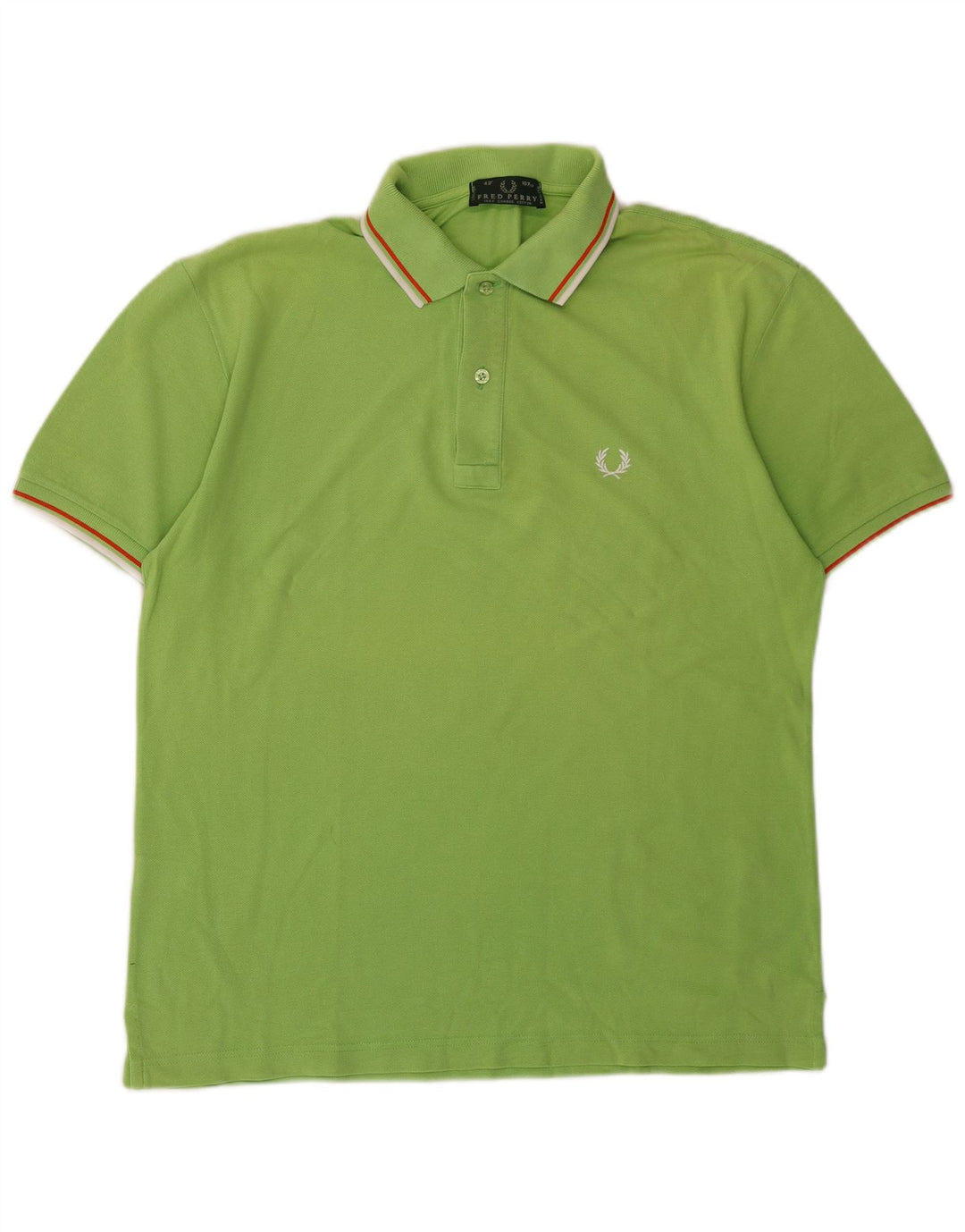 Fred Perry Mens Polo Shirt Medium Green Cotton