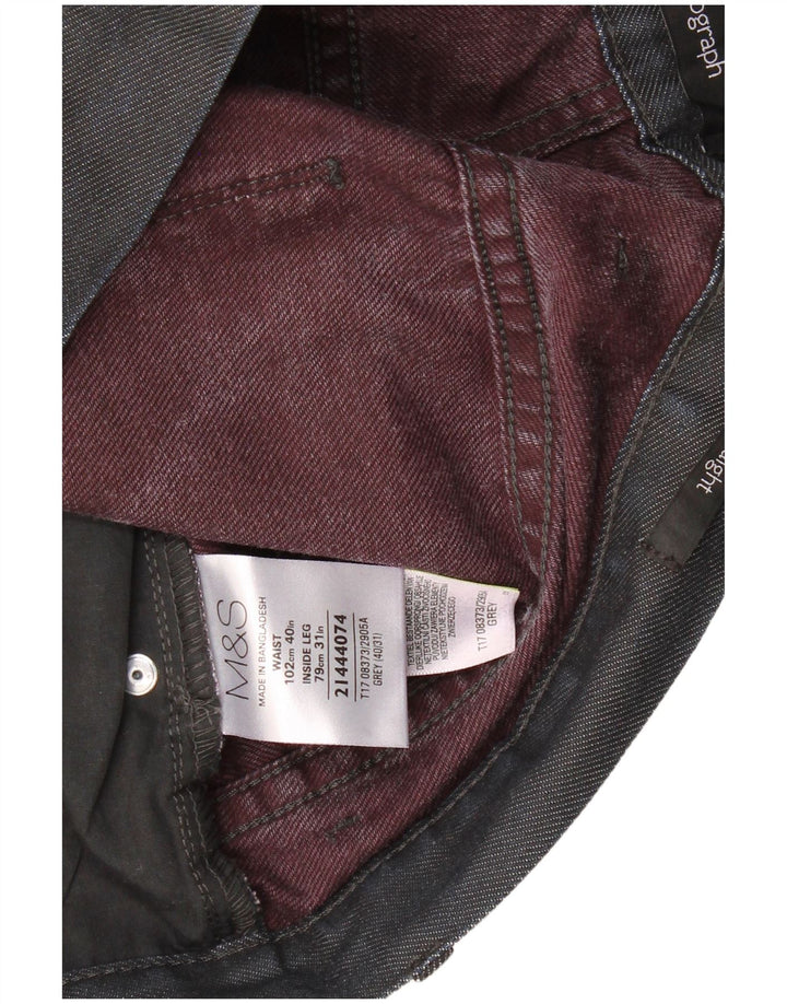 MARKS & SPENCER Mens Autograph Straight Casual Trousers W40 L31  Grey
