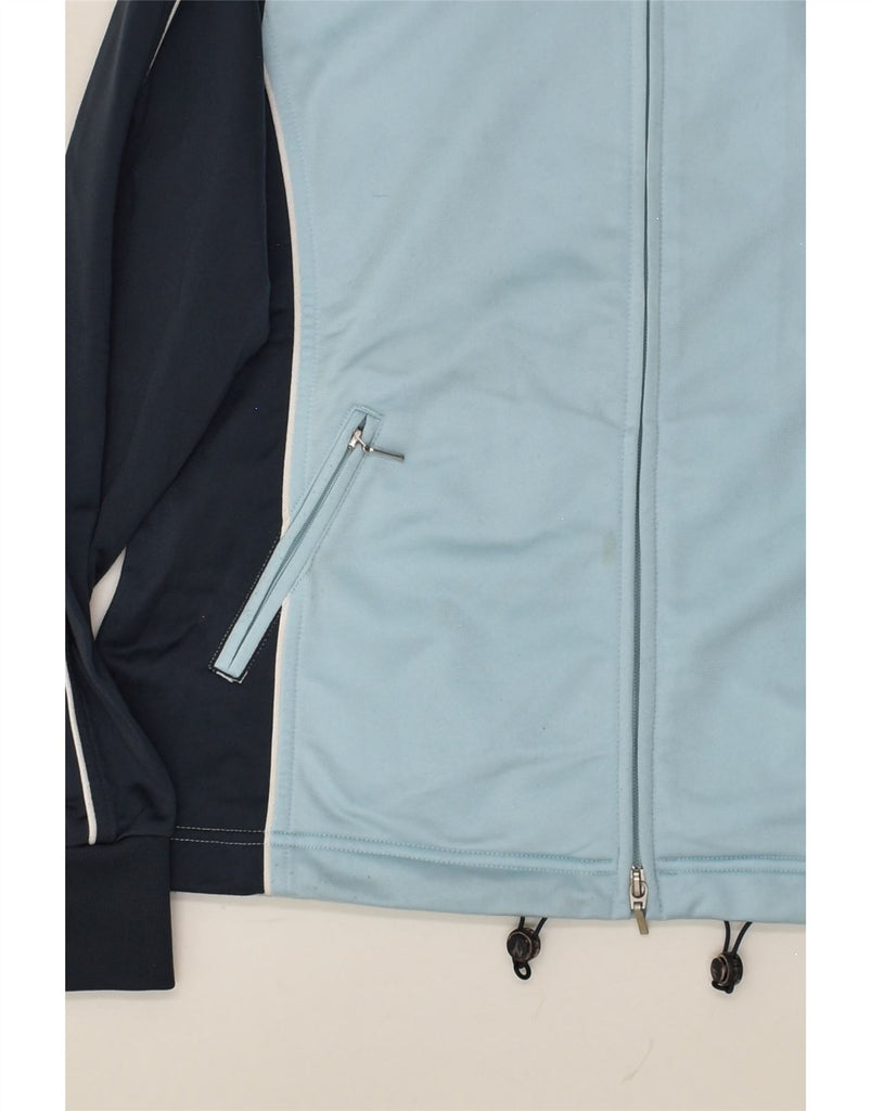 DIADORA Womens Tracksuit Top Jacket UK 8 Small  Blue Colourblock Polyester | Vintage Diadora | Thrift | Second-Hand Diadora | Used Clothing | Messina Hembry 