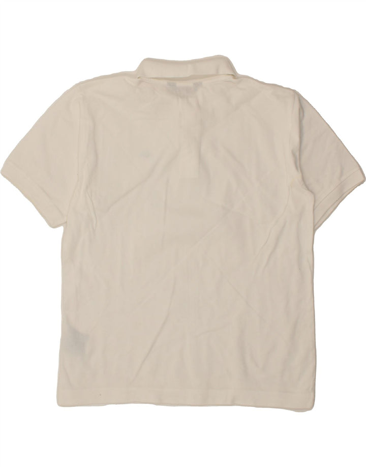 KAPPA Mens Polo Shirt Medium White Cotton Vintage Kappa and Second-Hand Kappa from Messina Hembry 