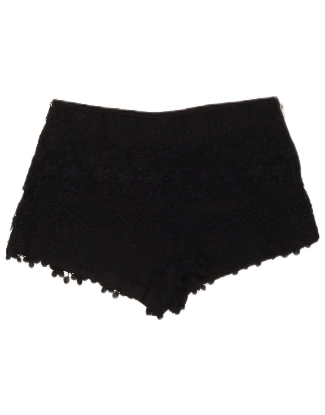 Zara Womens Hot Pants XS W24 Black Floral