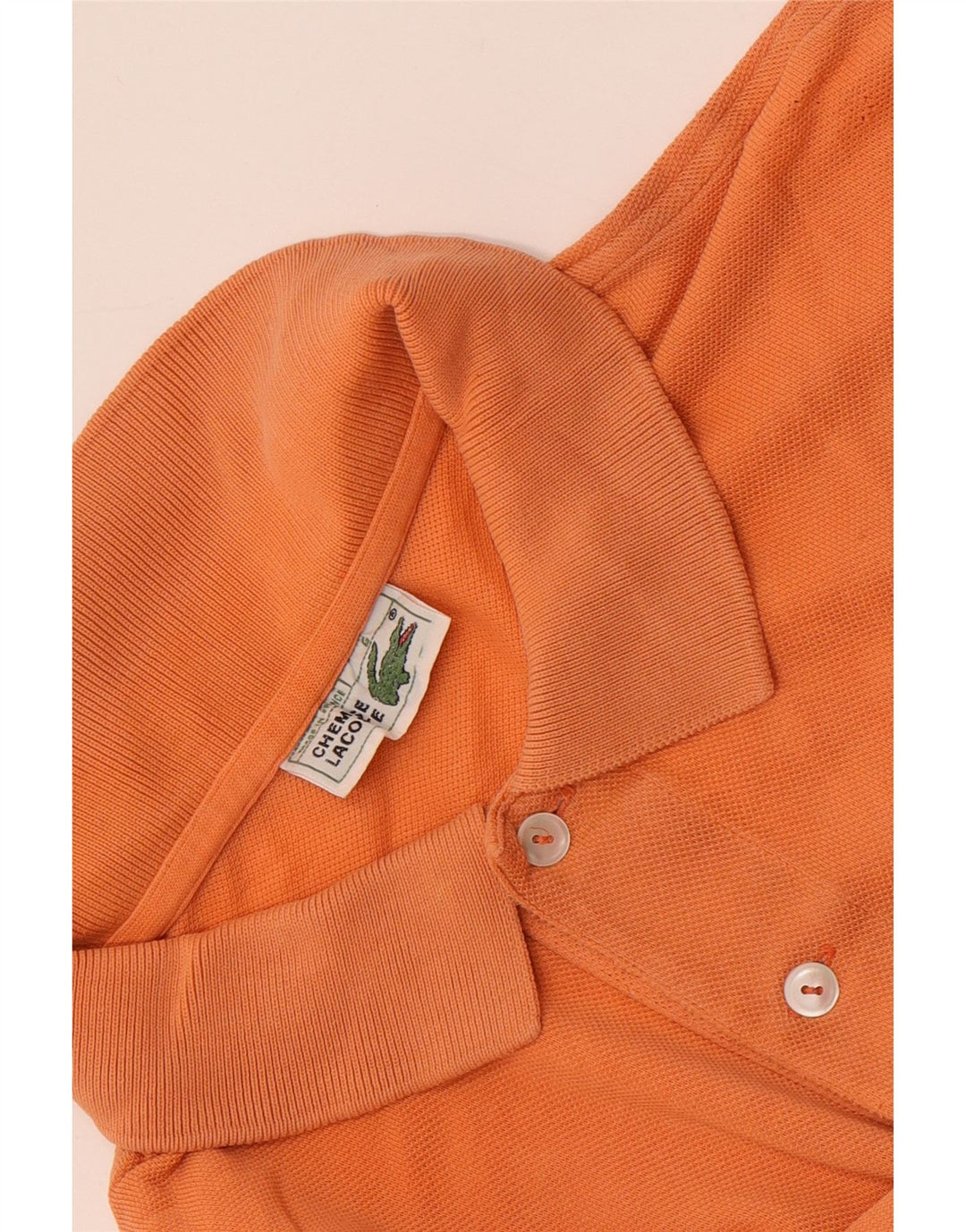 Lacoste Mens Polo Shirt Size 6 XL Orange