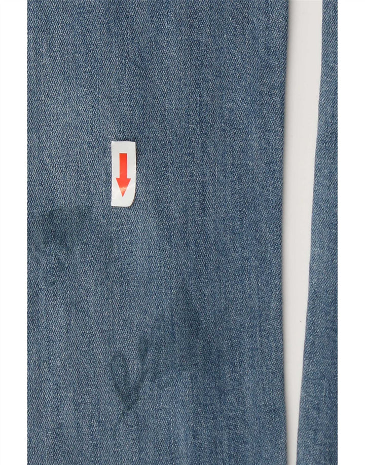Jeckerson Mens Straight Jeans W38 L30 Blue Cotton