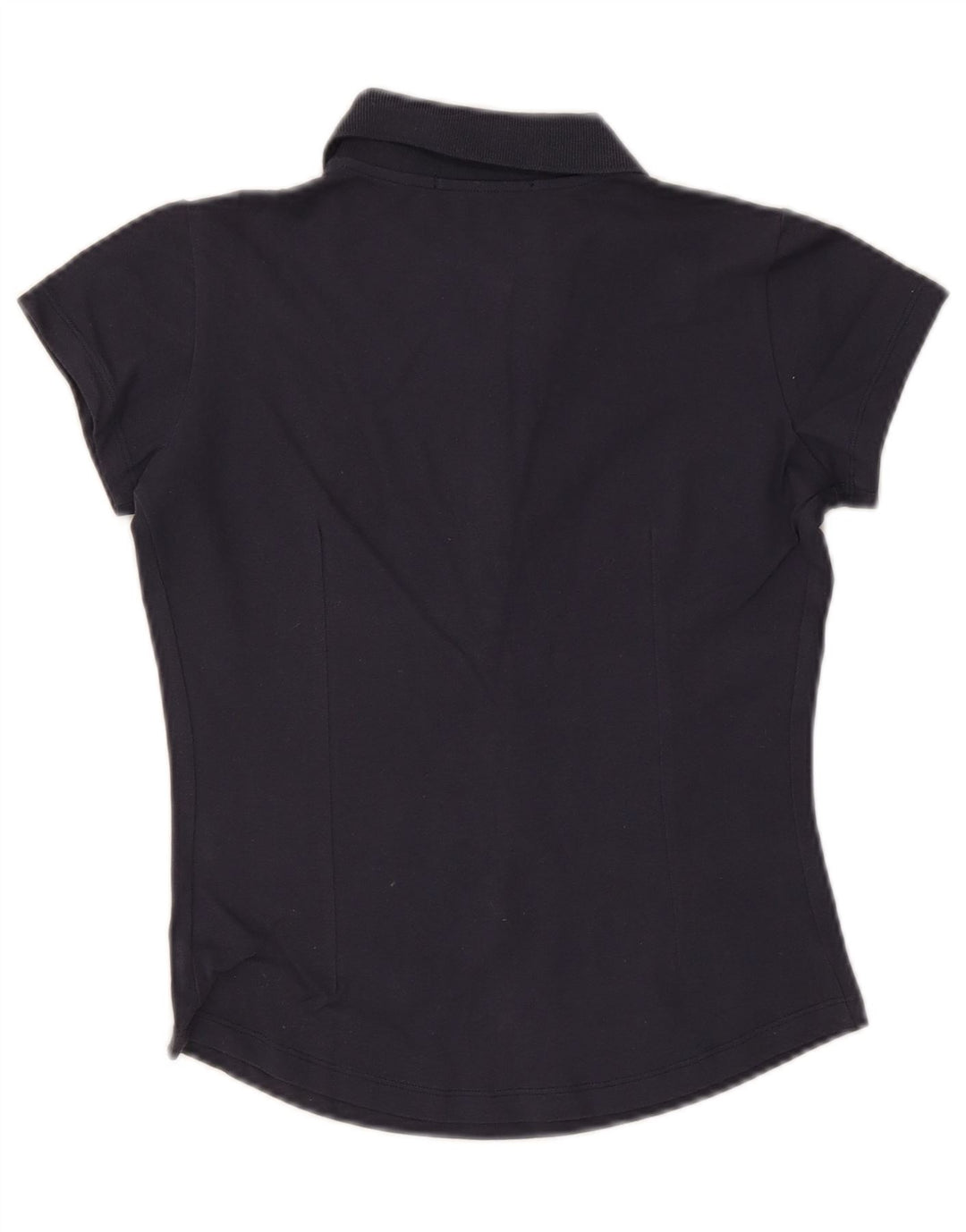 SERGIO TACCHINI Womens Polo Shirt UK 12 Medium Navy Blue Cotton