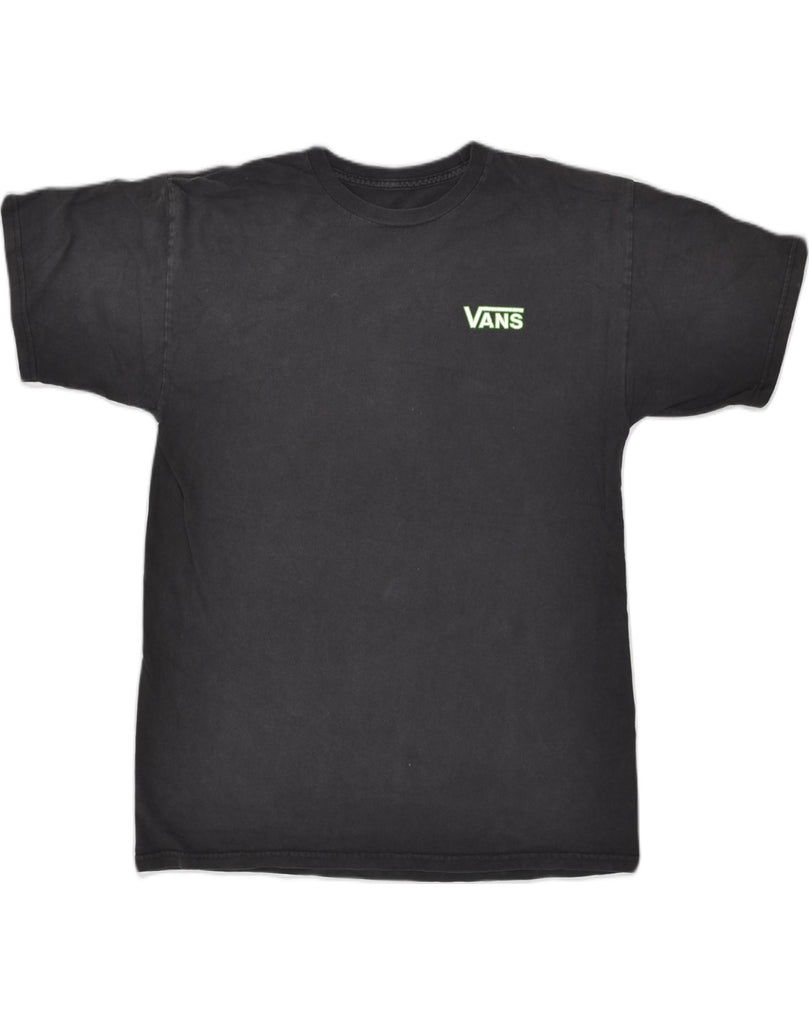 VANS Mens Graphic T-Shirt Top Small Black Cotton | Vintage Vans | Thrift | Second-Hand Vans | Used Clothing | Messina Hembry 