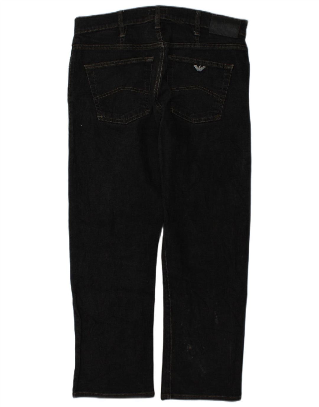 Armani Mens Zathan Straight Jeans W33 L28 Grey Cotton