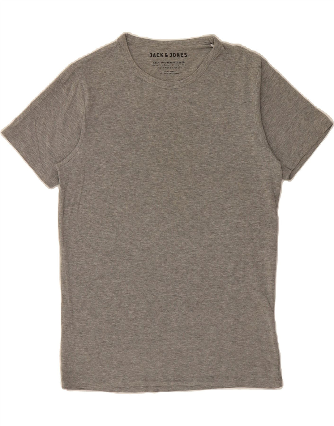 JACK & JONES Mens T-Shirt Top Small Grey Cotton Vintage Jack & Jones and Second-Hand Jack & Jones from Messina Hembry 