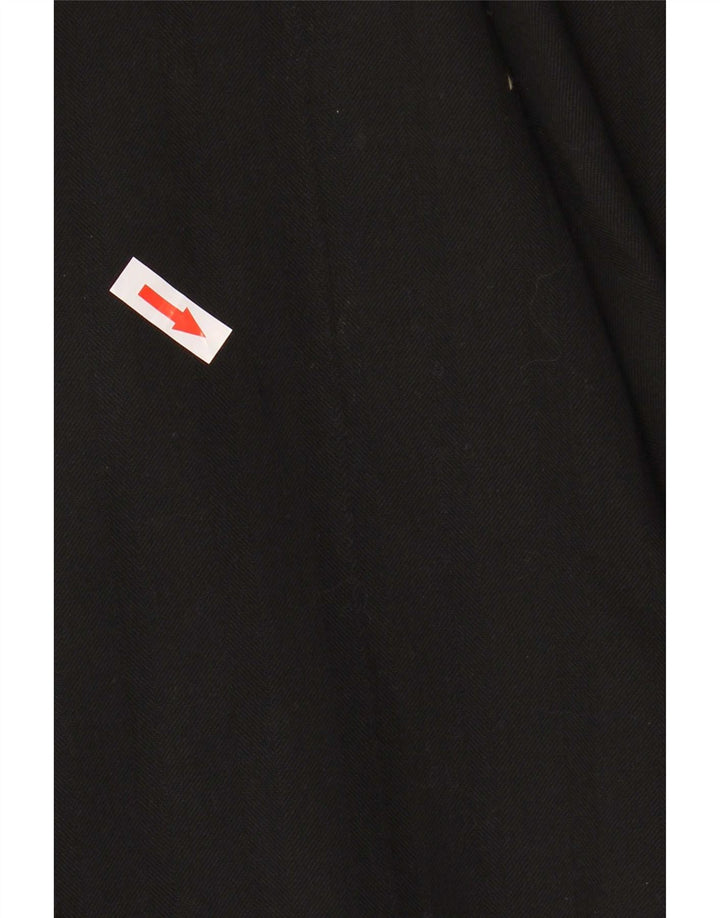 Tommy Hilfiger Womens Pleated Skirt US 8 Medium W32 Black Wool