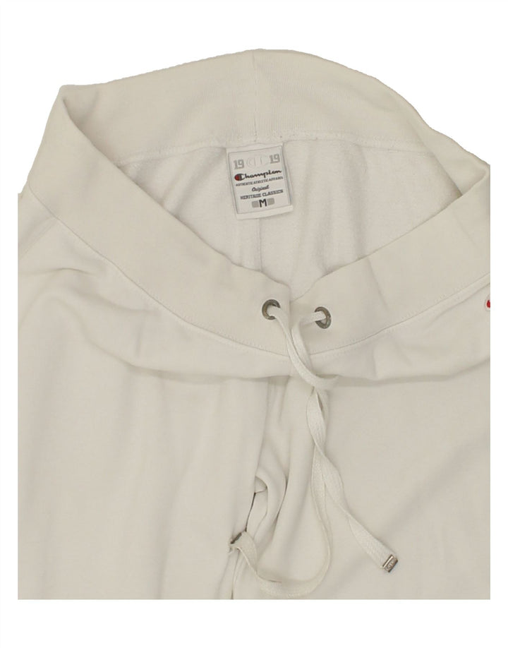 CHAMPION Womens Tracksuit Trousers Joggers UK 14 Medium White Cotton Vintage Champion and Second-Hand Champion from Messina Hembry 
