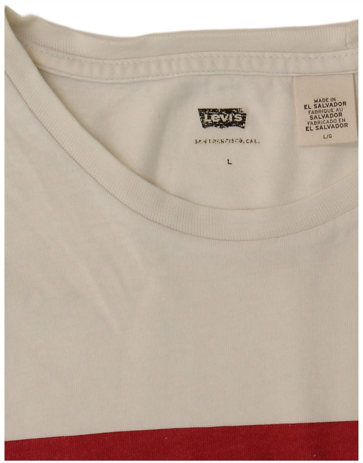 Levi's Mens Graphic T-Shirt Top Large White