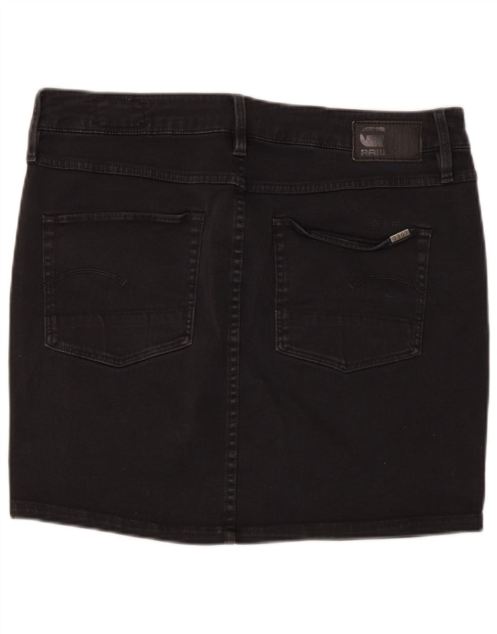 G-Star Womens Mini Denim Skirt W30 Medium  Black Cotton