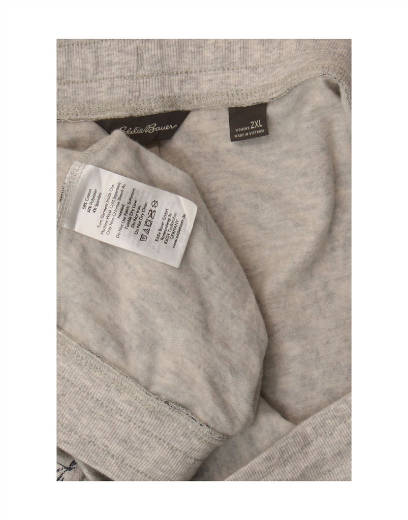 EDDIE BAUER Womens Tracksuit Trousers Joggers UK 20 2XL  Grey Floral Vintage Eddie Bauer and Second-Hand Eddie Bauer from Messina Hembry 