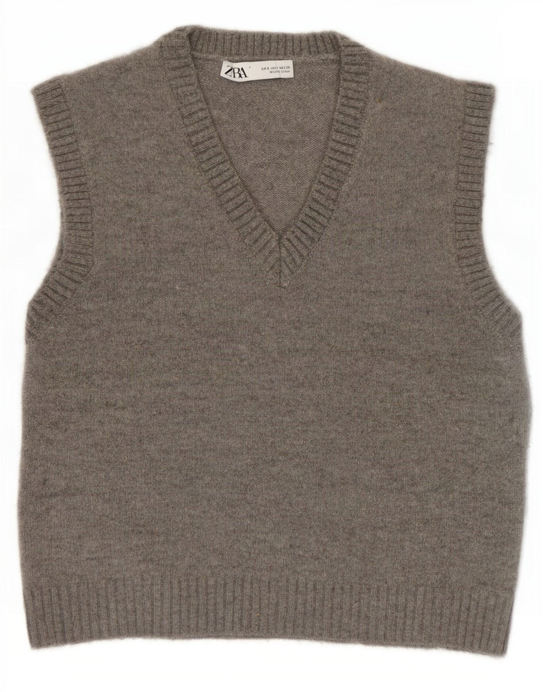 Zara Womens Vest Tank Top UK 10 Small Grey