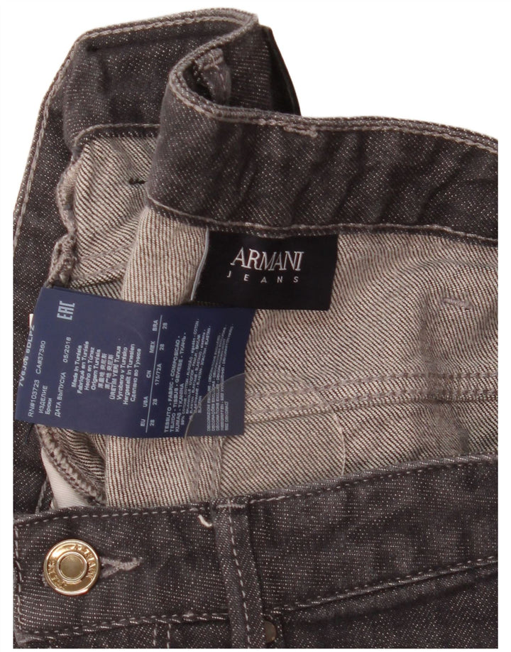 Armani Womens Skinny Jeans W28 L34 Grey Cotton