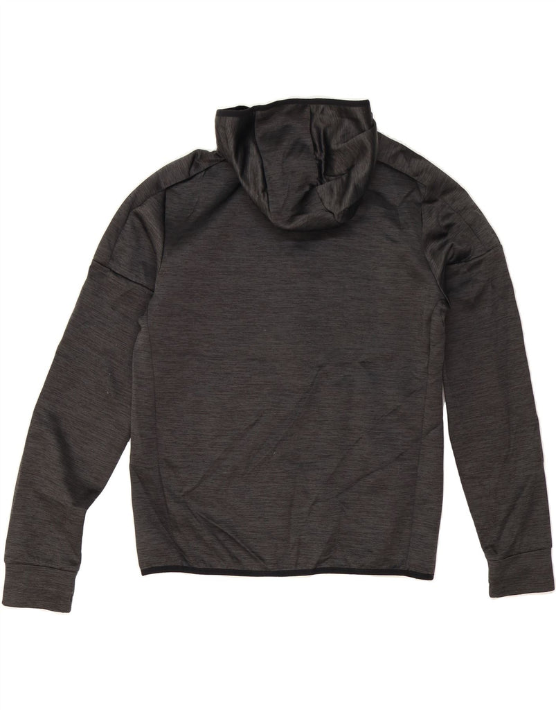 RUSSELL ATHLETIC Mens Hooded Fleece Jacket UK 38/40 Medium Grey Polyester Vintage Russell Athletic and Second-Hand Russell Athletic from Messina Hembry 