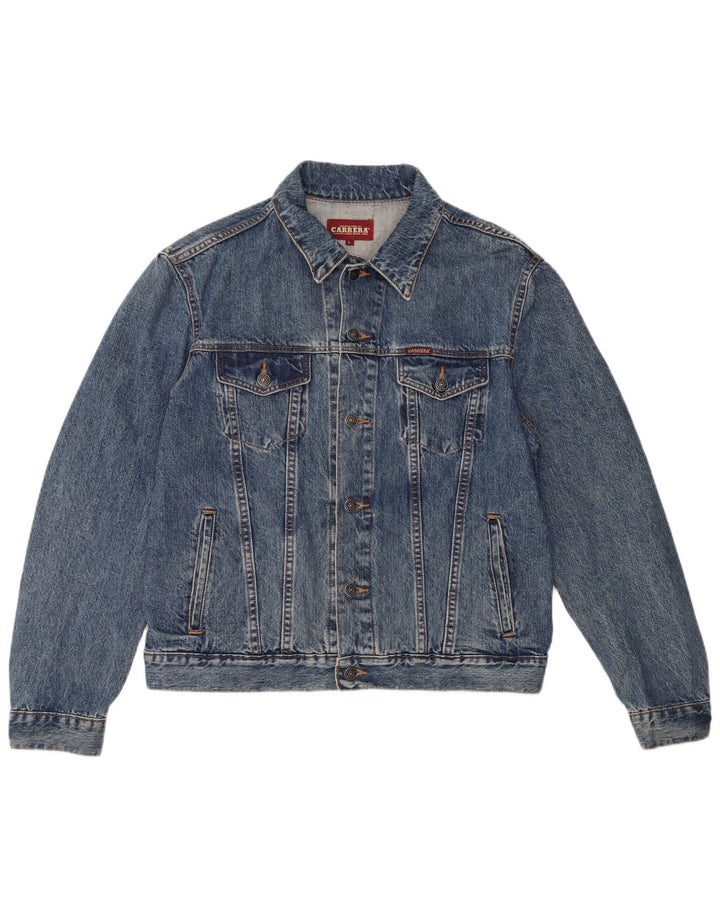 Carrera Mens Denim Jacket UK 40 Large Blue Cotton