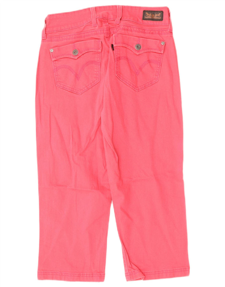 LEVI'S Womens Capri Jeans US 8 Medium W28 L19 Pink Cotton