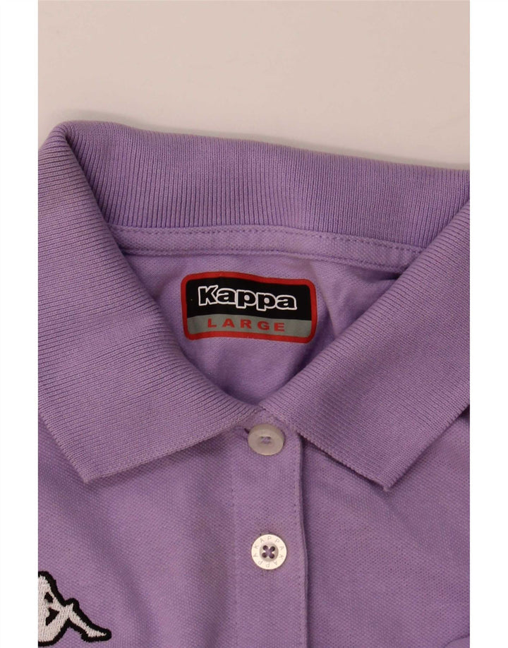 Kappa Womens Polo Shirt UK 16 Large Purple