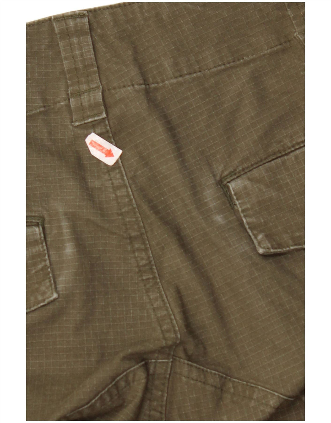 NIKE Womens Straight Cargo Trousers W34 L27 Khaki Cotton