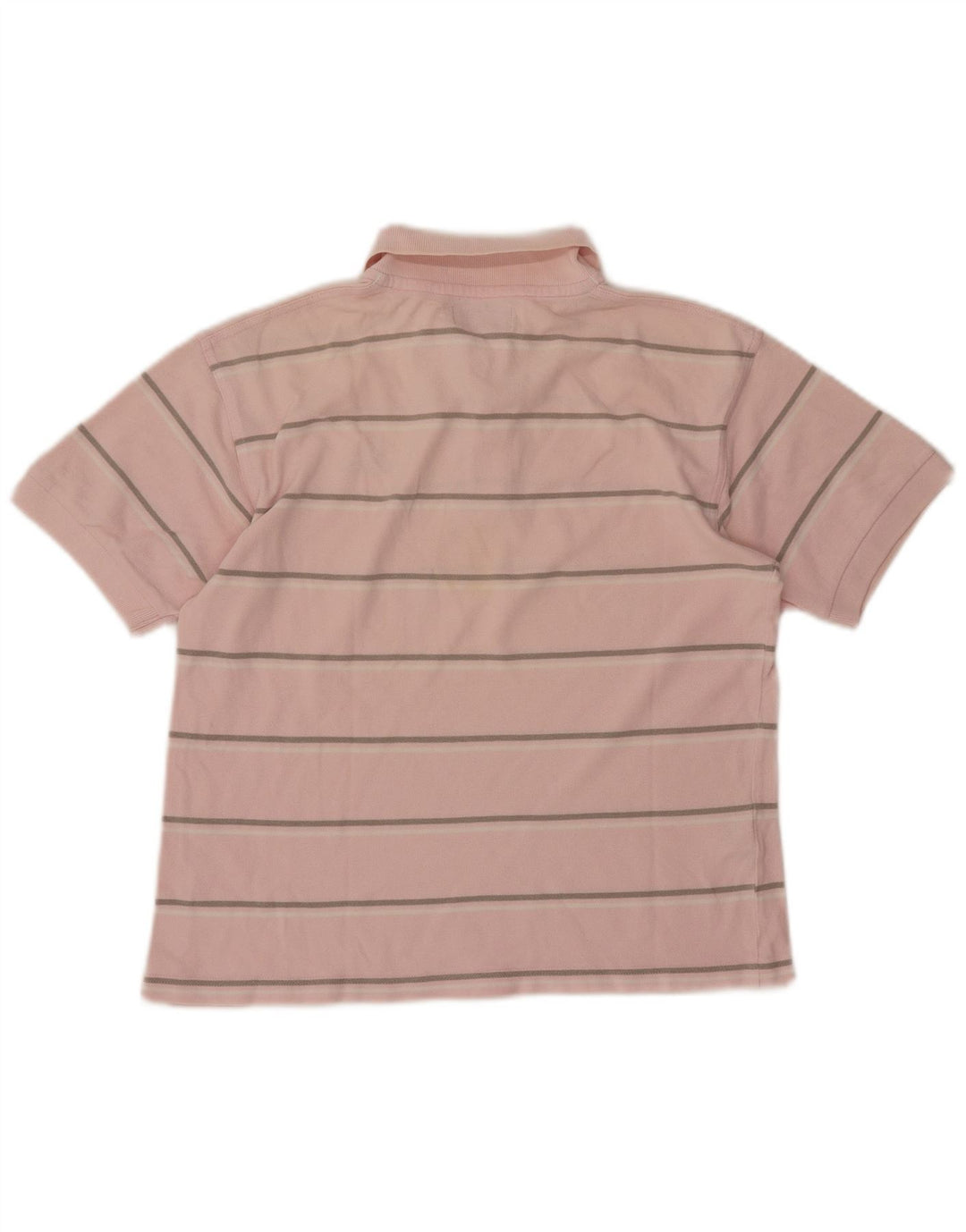 Fred Perry Boys Polo Shirt 12-13 Years Large Pink Striped Cotton