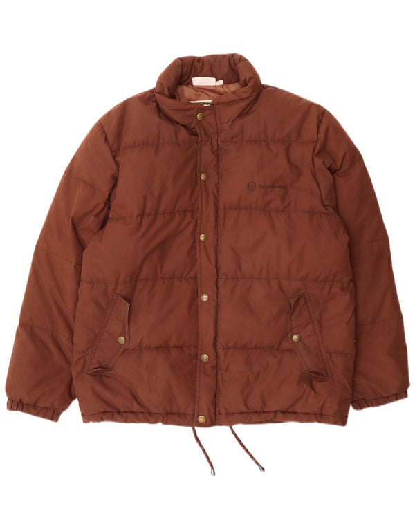 Sergio Tacchini Mens Padded Jacket UK 38 Medium Brown